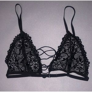 Forever 21 Black Laced Bra